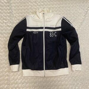 Men’s Adidas medium full zip jacket Navy Blue & White